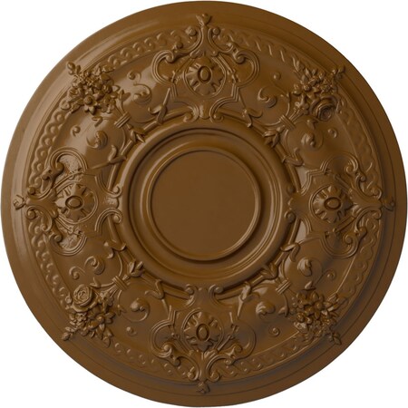 Ekena Millwork Darnay Ceiling Medallion (Fits Canopies up to 7 1/4"), Hand-Painted Smokey Topaz, 29 1/4"OD x 2"P CM29DASTF
